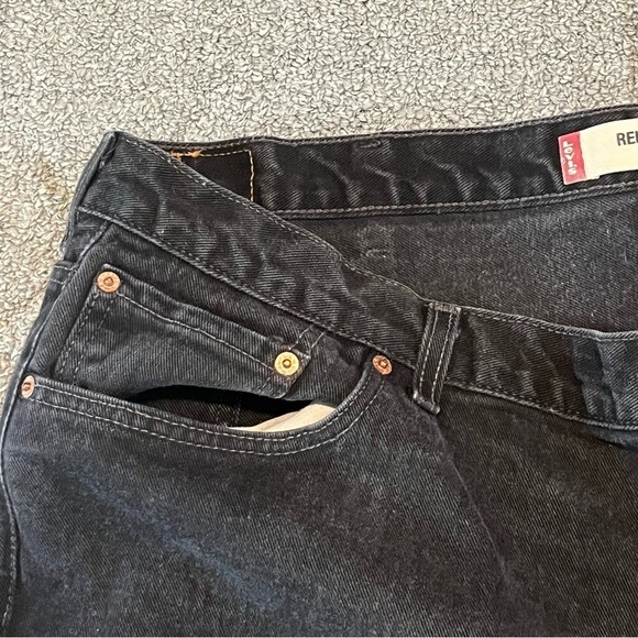 Vintage Levis 550 Jeans Mens Size 48X30 Actual 46x29 Black Relaxed Fit Denim - Picture 6 of 11